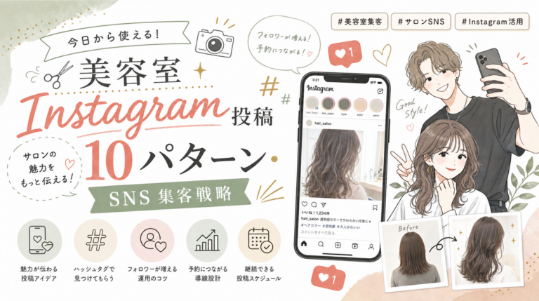 美容室Instagram投稿10パターン｜120店舗でフォロワー27倍化した戦略