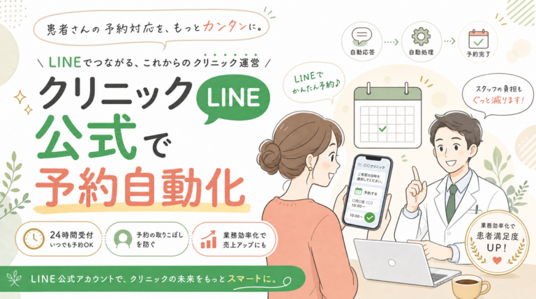 クリニックがLINE公式で予約自動化する方法【2026年最新版】