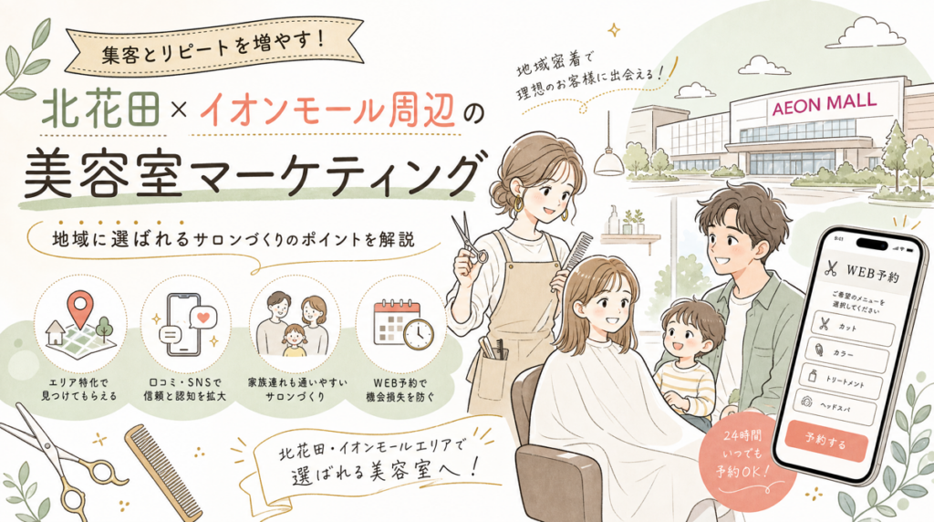 北花田の美容室がイオンモール商圏で勝つ5つの方法【2026年最新】