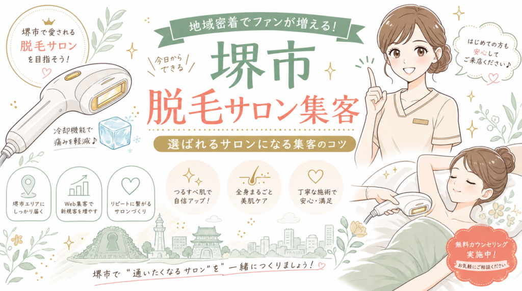 【堺市】脱毛サロンのホームページ制作｜契約数を伸ばす5つの設計原則