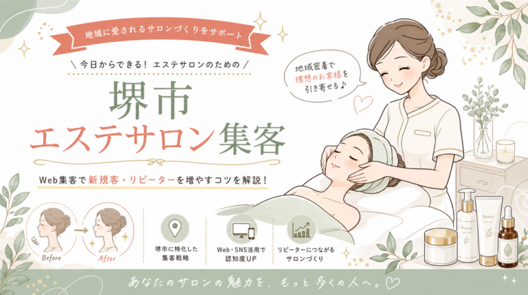 【堺市】エステサロンのホームページ制作｜来店予約を伸ばす5つの設計原則