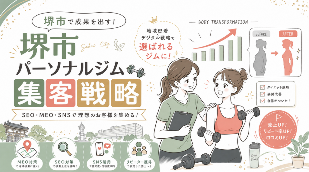 【堺市】パーソナルジム集客戦略｜会員獲得を3倍にする5つの設計原則