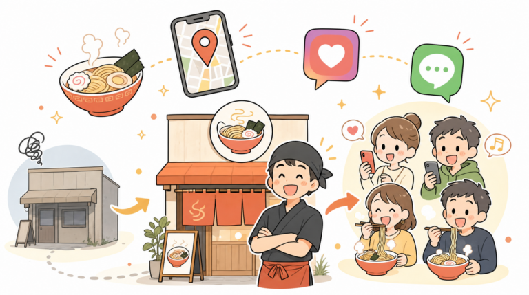 七道のラーメン店が立地不利を覆す3つの集客手法【2026年最新】