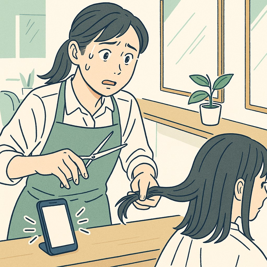 施術中に電話が鳴っても出られないお悩み